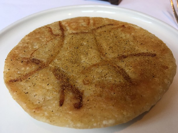 illustrative photo of the caviar and naan at Claridge's Davies and Brook