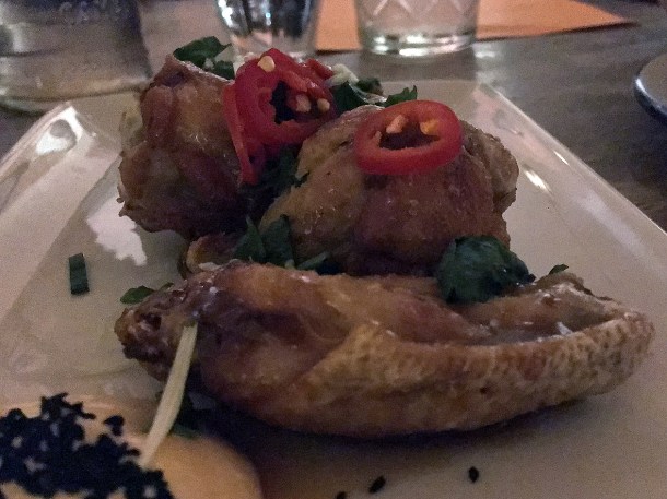 illustrative photo of the double-fried chicken wings at Bong Bong's Manila Kanteen