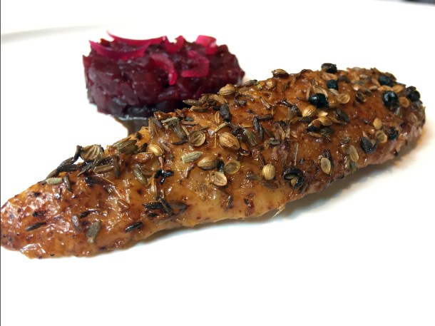 illustrative photo of the duck breast at Claridge's Davies and Brook