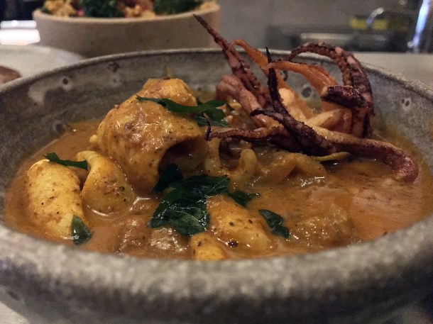 illustrative photo of the squid curry at Paradise Soho