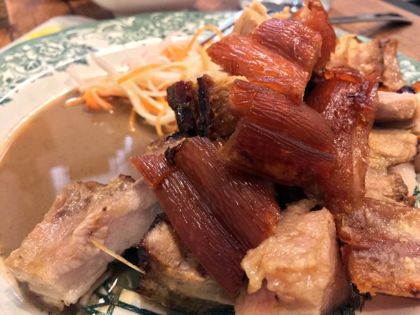 illustrative photo of the lechon liempo at Sarap
