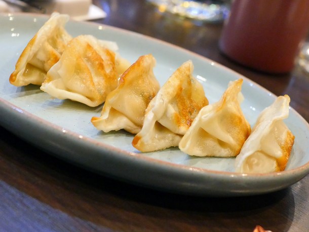 illustrative photo of the vegetarian mandoo dumplings at Soju Reading