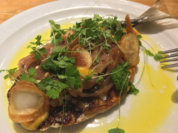 illustrative photo of the mackerel escabeche at Lupins
