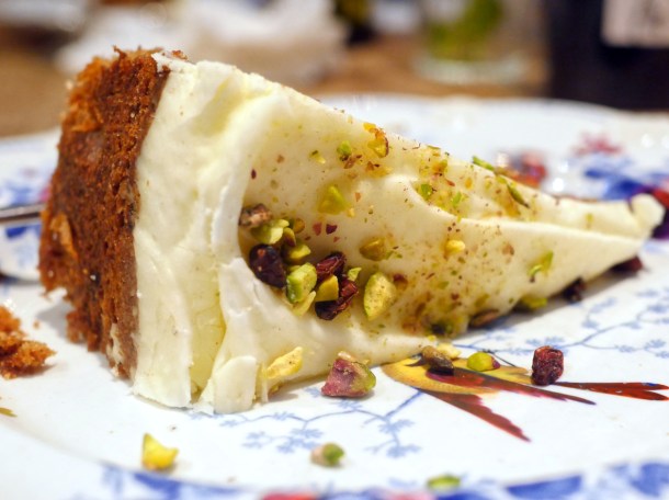 illustrative photo of the pistachio cake at The Georgian
