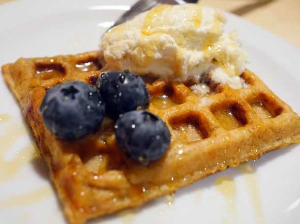 illustrative photo of the plantain waffles at Chuku's