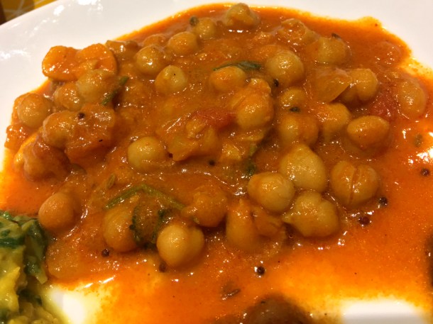 illustrative photo of the chickpea curry from Everest Curry King