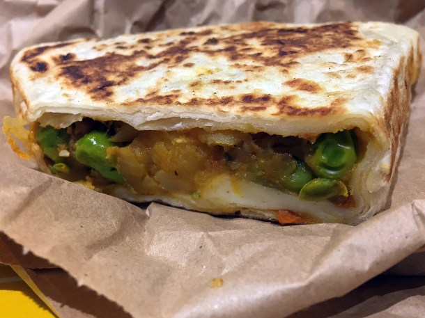 illustrative photo of the veg stuffed roti from Everest Curry King