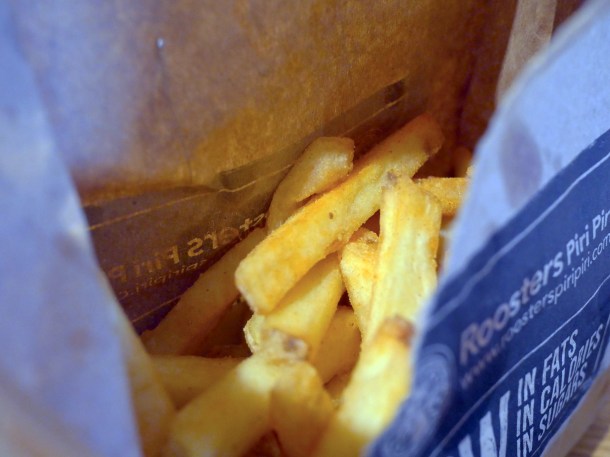 illustrative photo of the chips from Roosters Piri Piri
