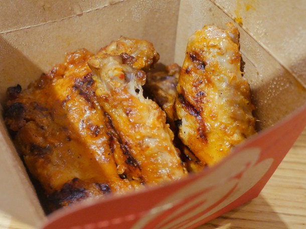 illustrative photo of the extra hot chicken wings from Nando's Woolwich