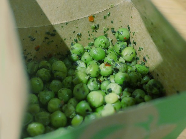 illustrative photo of the peas from Nando's Woolwich