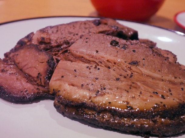 illustrative photo of the brisket from Charred