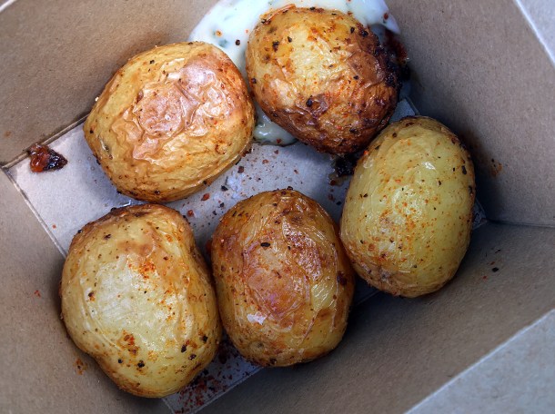 illustrative photo of the potatoes from From The Ashes BBQ