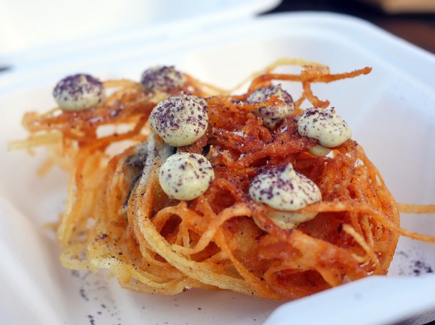 illustrative photo of the oyster fritter from Landed Porthleven