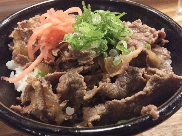 illustrative photo of the gyudon at Koya City