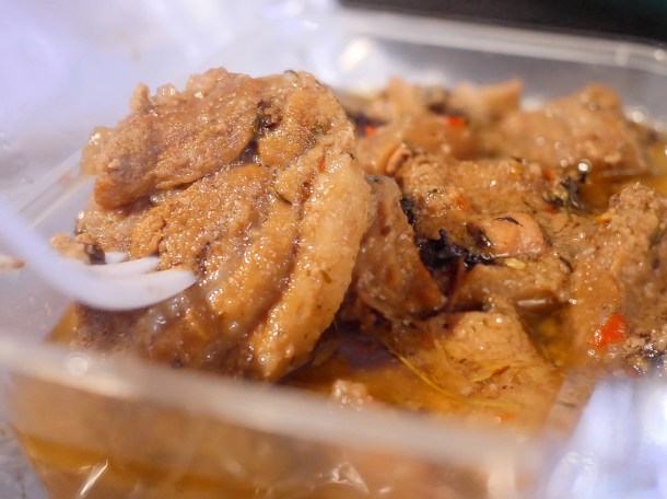 illustrative photo of the garlic pork special from Kaieteur Kitchen