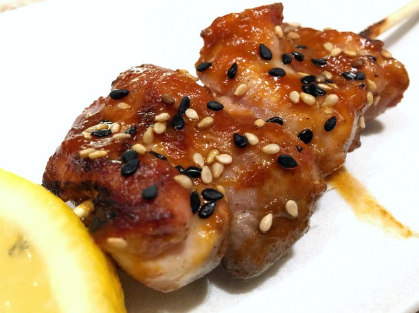 illustrative image of the omakase thigh yakitori at Humble Chicken