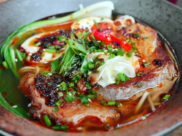 illustrative photo of the char siu pork ramen at Craving Tottenham