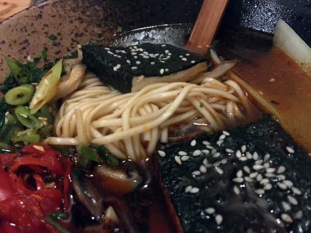 illustrative photo of the nori tofu and shiitake ramen at Craving Tottenham
