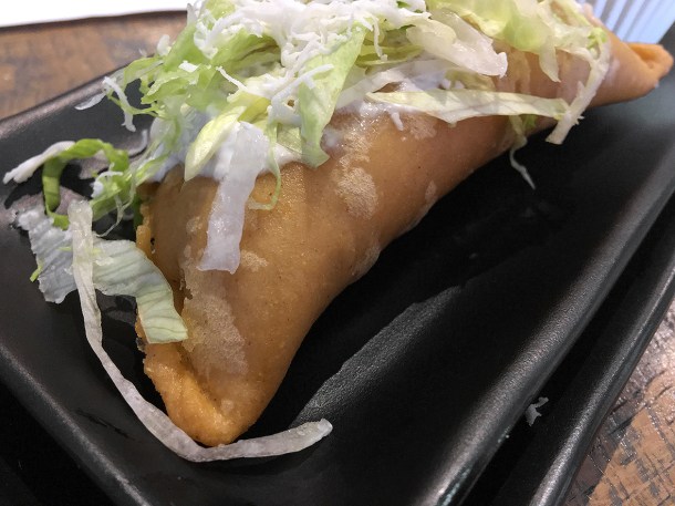 illustrative photo of the empanada special at La Chingada