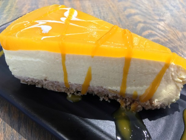 illustrative photo of the mango cheesecake at La Chingada Southwark