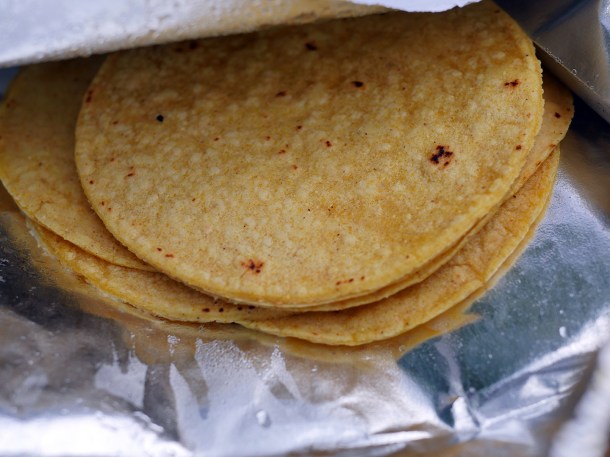 illustrative image of takeaway tortillas from La Chingada