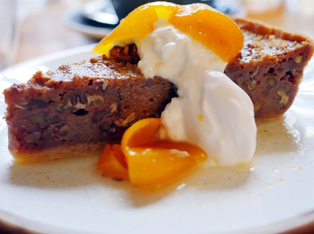 illustrative photo of the maple pecan pie from Caravan Bankside
