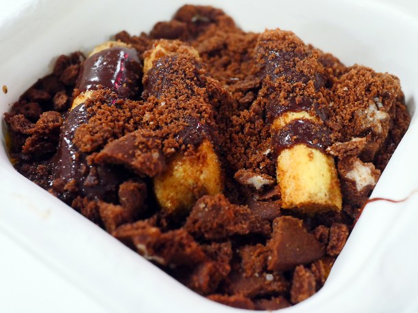 illustrative photo of the Nutellamisu from Pizza Pilgrims Waterloo
