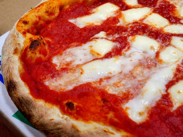 illustrative photo of the vegan margherita pizza from 400 Rabbits Elephant and Castle