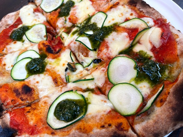 illustrative photo of the veggie pizza from Good Slice