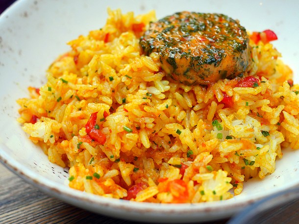 illustrative photo of the spicy butter rice at Sarap Bistro Mayfair