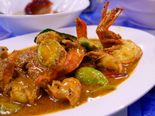 illustrative photo of the prawn curry at Plaza Khao Gaeng