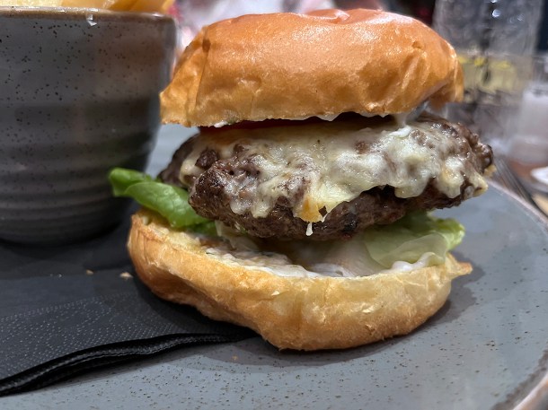illustrative photo of the burger at Portree Hotel