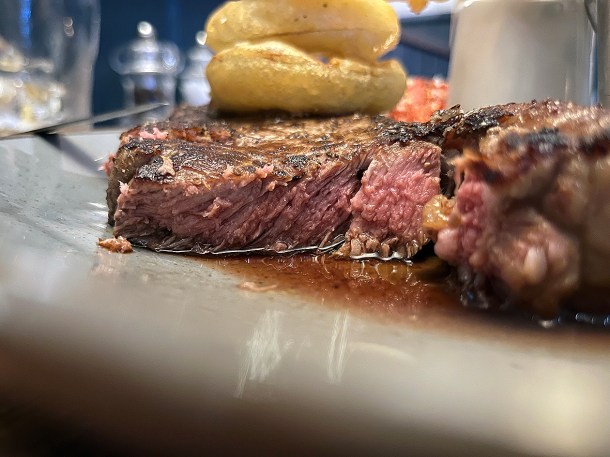 illustrative photo of the sirloin steak at Portree Hotel