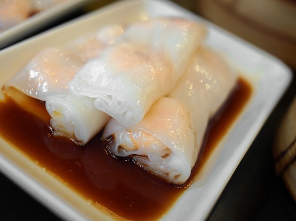 illustrative photo of the prawn cheung fun at Dragon Castle