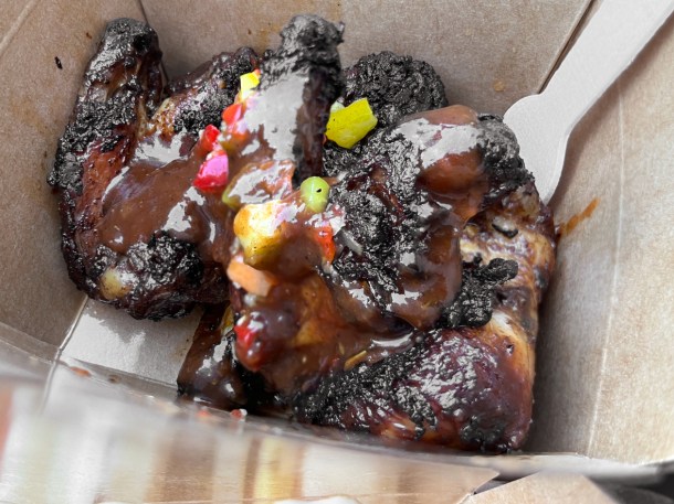 illustrative photo of the jerk chicken wings at Jerk Yard