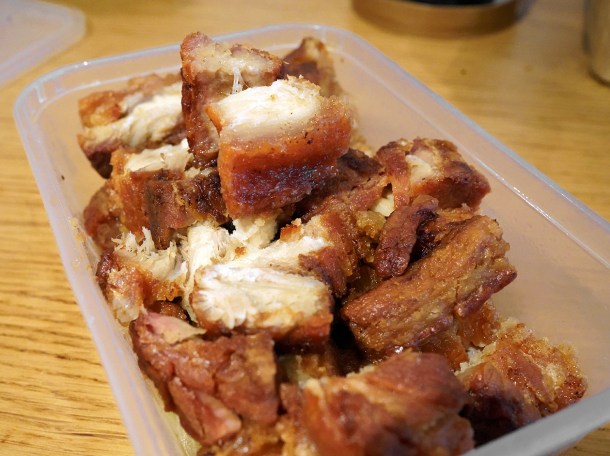 illustrative photo of the crispy roast pork from China City Woolwich