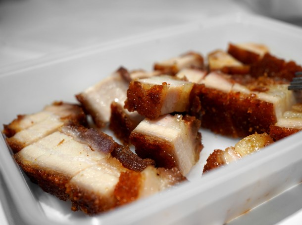illustrative photo of the crispy roast pork from London Chinatown restaurant