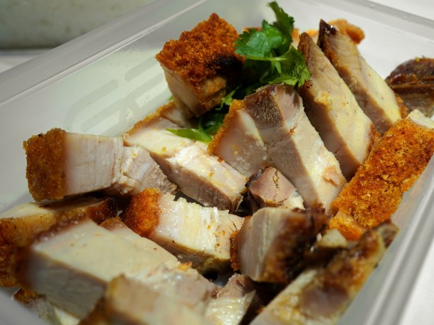 illustrative photo of the crispy roast pork from The Eight