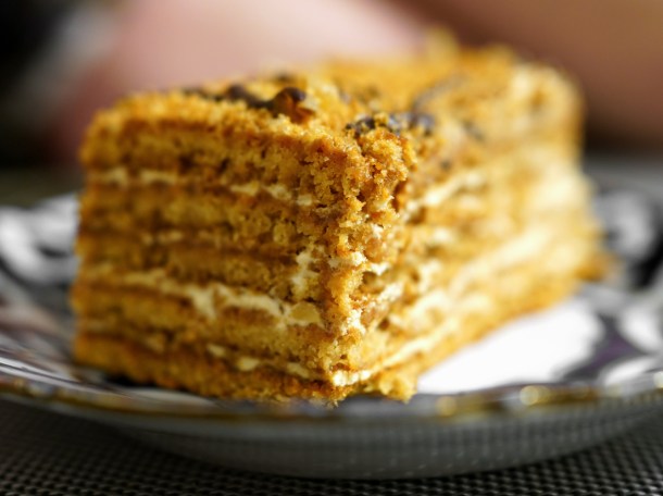 illustrative photo of the Napoleon cake at Uzbek Corner