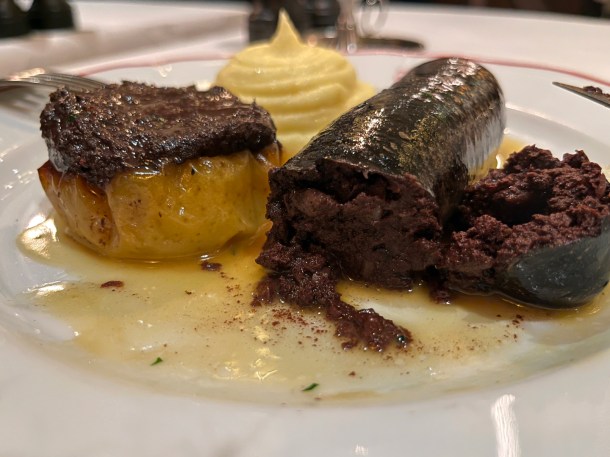 illustrative photo of the boudin noir at Josephine Bouchon