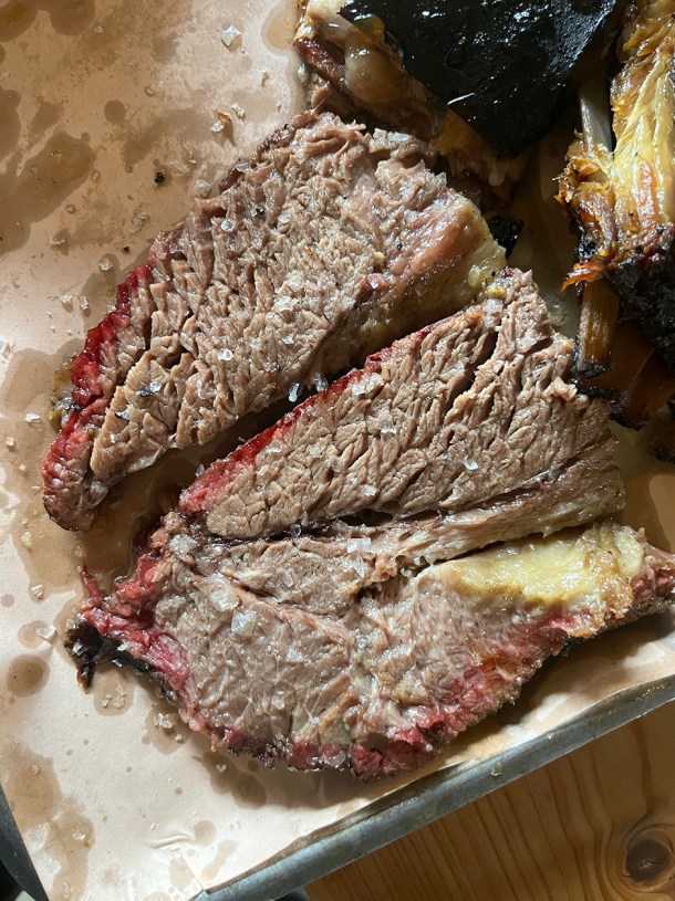illustrative photo of the brisket at Burnt Leyton