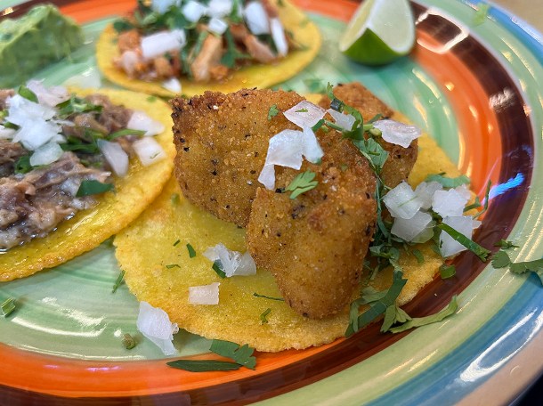 illustrative photo of the fish tacos at Guacamoles