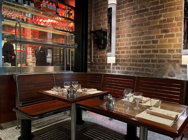 illustrative photo of the ground floor table at Cafe Francois