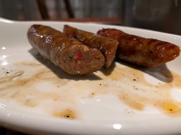 illustrative photo of the merguez sausage at Cafe Francois