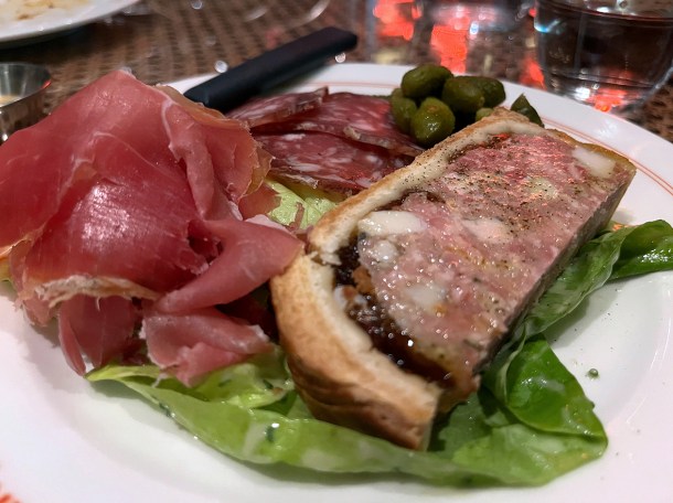 illustrative photo of the pate en croute at Cafe Francois