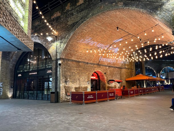 illustrative photo of the railway arches at Cafe Francois
